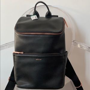 MATT & NAT BRAVE Backpack Black & Rose Gold